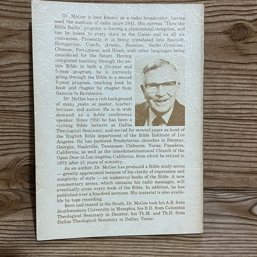 Ecclesiastes & Song of Solomon by J. Vernon‎ McGee Paperback 1977 First Printing - Picture 3 of 8